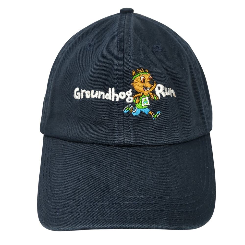 Groundhog Run Top Finisher Slideback Hat Blue One Size Embroidered
